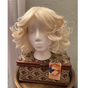 WIG SALE! In time 4 Halloween! Short curly plat. blonde, unworn, Marilyn Monroe
